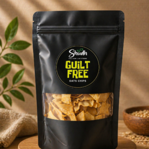 shudh guilt free oats chips – healthy roasted snack | crunchy diet chips