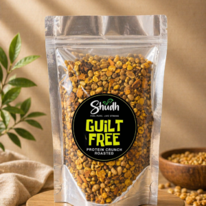 shudh guilt free protein crunch – roasted high protein snack | healthy crunchy mix