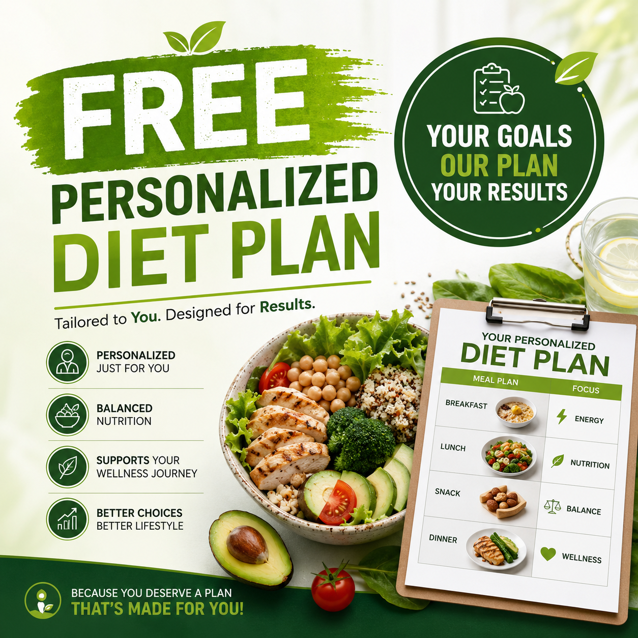 FREE Custom Diet Plan Included with My Health Club 21 Days Detox Kit