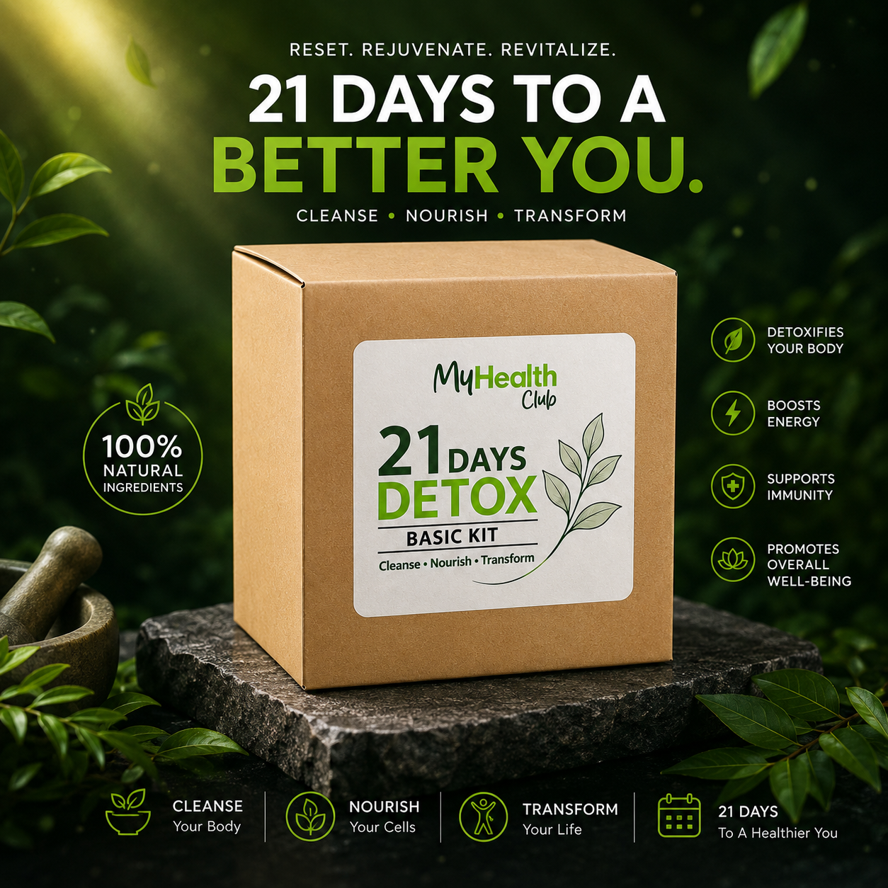 My Health Club 21 Days Detox Kit + Free Personalized Diet Plan