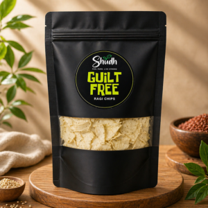 Shudh Guilt Free Mashroom Chips (Pack of 5) – Healthy Millet Snack | Crunchy Diet Chips